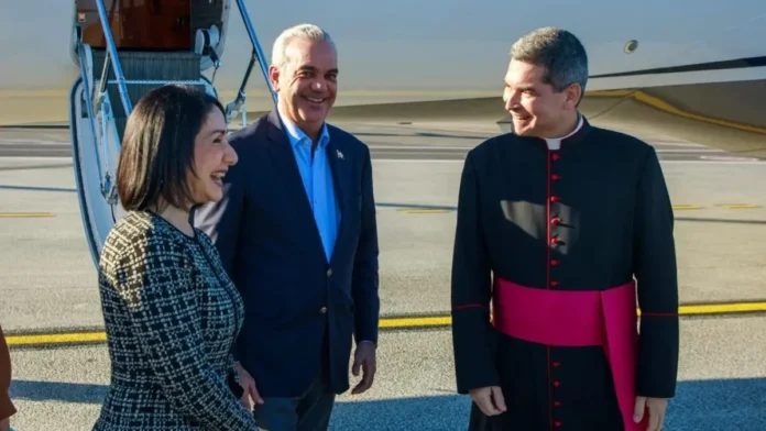 Luis Abinader llega a Roma